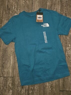 The North Face Men’s Teal Crew Neck Logo Tee